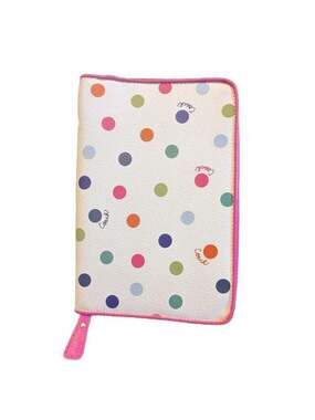Coach Poppy Multicolor Polka Dot Zip Case iPad Mini Tablet Portfolio